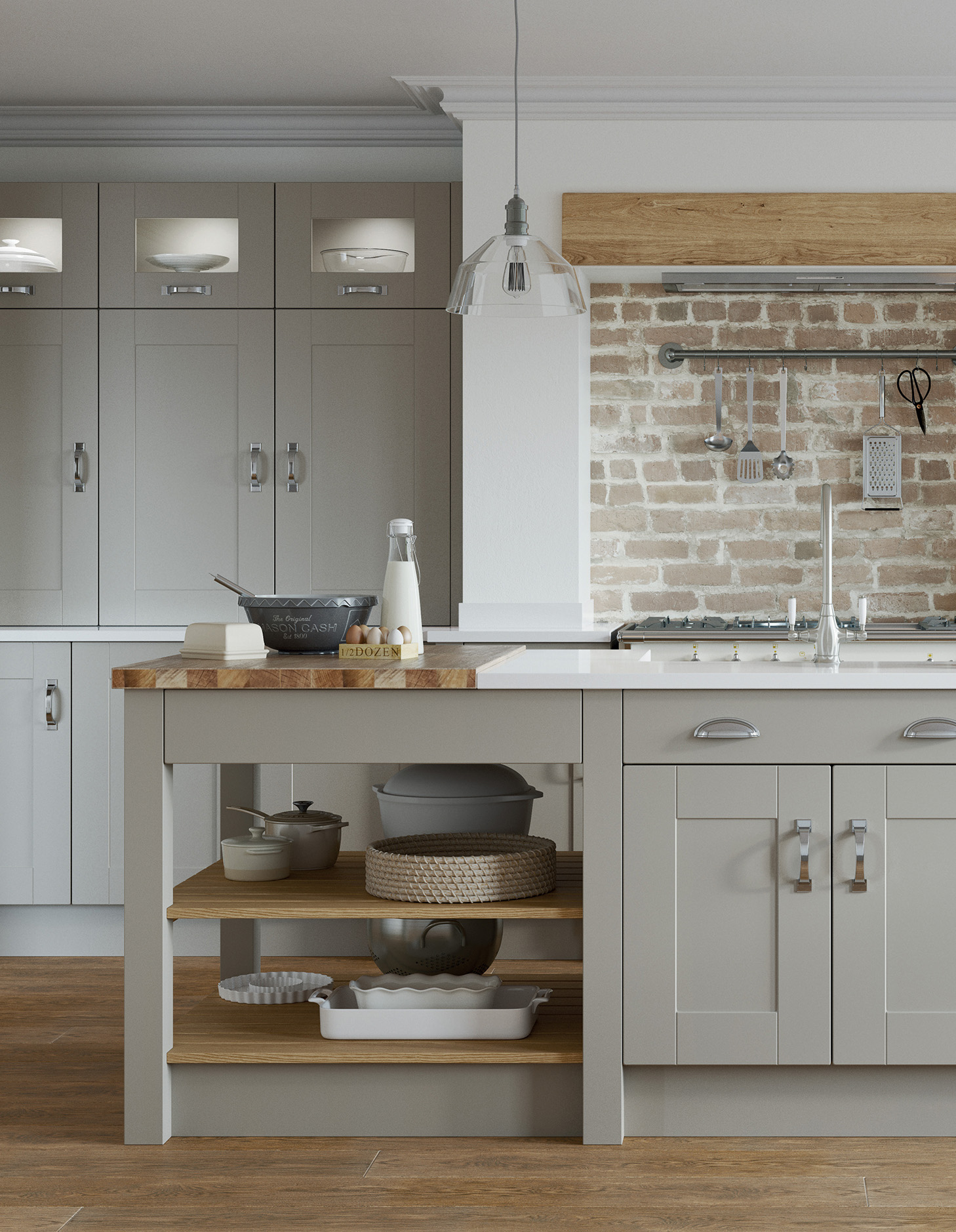 Lined Shaker Kitchens